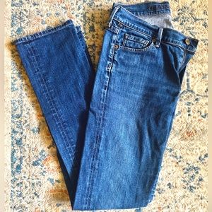 Citizens of Humanity Elson Mid Rise Straight Denim Jeans, Dark Wash, Size 28